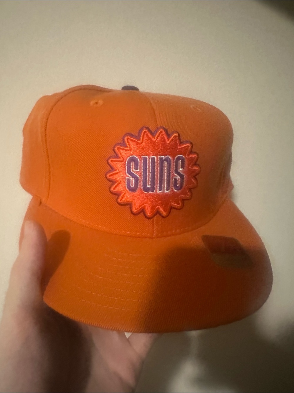Phoenix Suns Orange Cap - Team Logo Baseball Hat 7 1/4